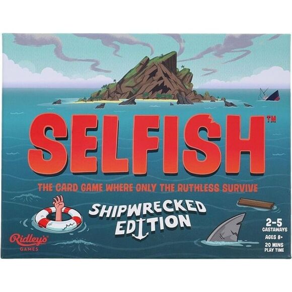 Ridley's Games Selfish Shipwrecked Edition Card Game Sharks Party Groups Survive - Picture 1 of 9